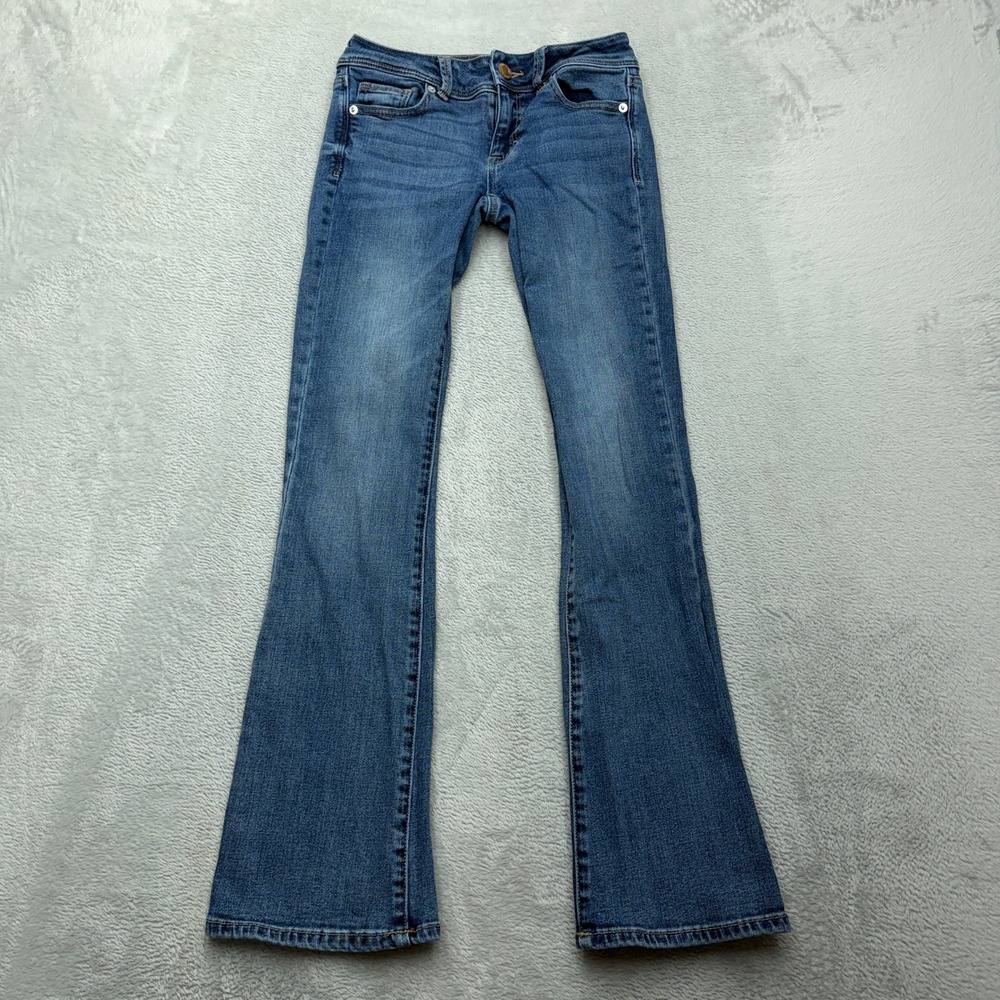 American Eagle Jeans Women 0 Blue Kick Boot Super Stretch Denim Flare Pants
